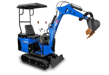 Vollelektrischer Mini-Bagger MBE800, B-Ware, LI-ION Batterie, SolidHub 