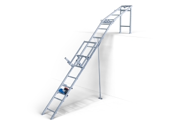 Dachdeckeraufzug / Dachlastaufzug DDA200/12, Max. Belastung 200 kg, Schienenlänge 12 m, SolidHub 