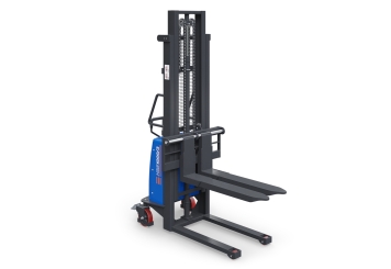 Hochhubwagen / Elektrostapler semi-elektrisch HSE1000/3, B-Ware, Hubhöhe 85  - 3.000 mm, Gabellänge 1.100 mm, Tragkraft 1.000 kg, SolidHub 