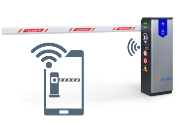 Barrière électrique automatique, barrière de parking ES3500-A avec commande par application et protection anti-collision, TecMaschin 