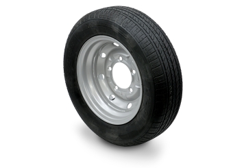 Roue à jante en acier avec pneus pour balayeuse de voirie SKM200E