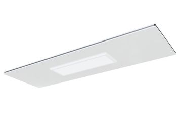 Ceiling panels for PREFAB warehouse office incl. fixing screws and LED lighting, dimensions 980 mm x 3.040 mm x 50 mm 