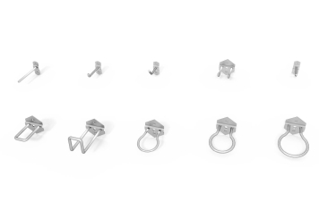 10 x Werkzeughalter / Maschinenhalter: Grundausstattung für Lochwand / Seitenwand 