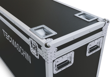 Mobiler digitaler Kundenstopper DKST-LED43 mit Touchscreen inkl. Transportbox, Weiß, 43 in Display, Android 11, TecMaschin 