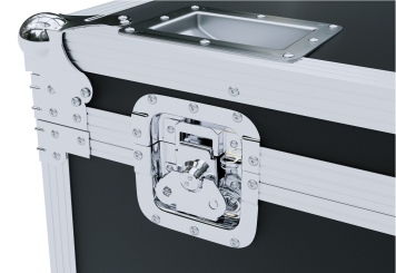 Mobiler digitaler Kundenstopper DKST-LED43 mit Touchscreen inkl. Transportbox, Weiß, 43 in Display, Android 11, TecMaschin 