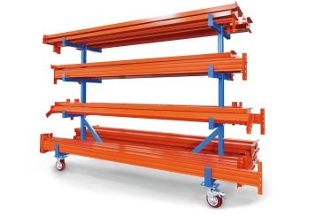 Chariot cantilever KRW500, en acier peint par poudrage Acier, capacité de charge maxi 500 kg, TOPREGAL 