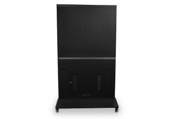 Mobiler digitaler Kundenstopper DKS-LED65, 65 in Display, Android 13, Schwarz, 870 mm x 450 mm x 1.555 mm, TecMaschin 