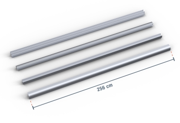 4 corner strips, 2.560 mm PREFAB warehouse office 