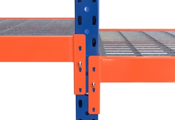 1,2 m rack de stockage mobile LR2000 / profondeur 80 cm / hauteur 1.740  - 2.140 mm / 5 niveaux / platelage Grillage 