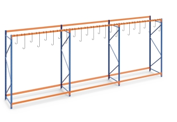  6,9 m rack à vélos FRR2000 / profondeur 80 cm / hauteur 2,5 m pour 24 vélos 
