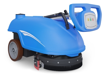 Scrubber dryer SWM20E with battery, 1.800 m²/h, brush diameter 350 mm, wipeket 