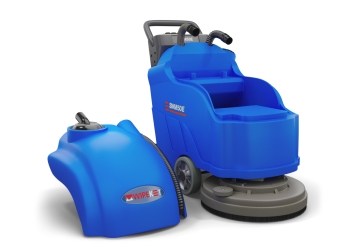 Scrubber dryer SWM50E with battery, 2.200 m²/h, brush diameter 490 mm, wipeket 