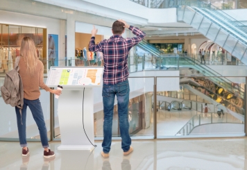 Digitales Informationsterminal mit Touchscreen DITT-LED32, Android 13, TecMaschin 