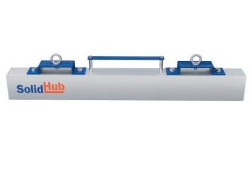 910 mm Magnetbesen GMB91/20 für Gabelstapler, max. Belastung 20 kg, SolidHub 
