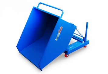 Muldenkipper MK600 mit Rollen, 1.000 mm x 1.450 mm x 970 mm, 600 l Volumen, SolidHub 