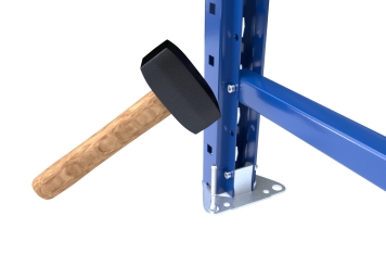 Support étagère à vélo 2,5 m haut / 80 cm bas 