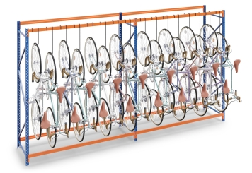  4,6 m rack à vélos FRR2000 / profondeur 80 cm / hauteur 2,5 m pour 16 vélos 