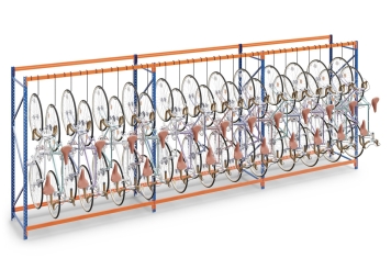  6,9 m rack à vélos FRR2000 / profondeur 80 cm / hauteur 2,5 m pour 24 vélos 
