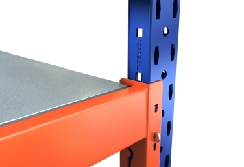 2,3 m rack de stockage mobile LR2000 / profondeur 80 cm / hauteur 1.740  - 2.140 mm / 4 niveaux / platelage Acier 