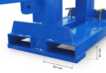 Kranarm KA2500 für Gabelstapler, max. Belastung 2.500 kg, SolidHub 