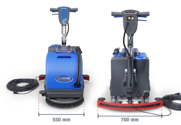 Scrubber dryer SWM30, 1.200 m²/h, brush diameter 430 mm, wipeket 