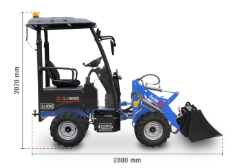 LI-ION Elektro-Radlader RLE400/2, Tragkraft 400 kg, SolidHub 
