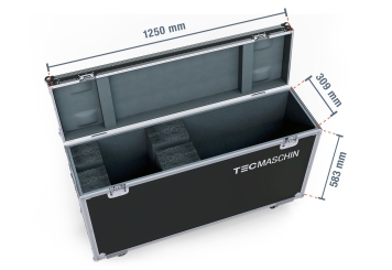 Digitaler Outdoor Kundenstopper DAO-LCD43E inkl. Transportbox, 43 in mit Batterie, Android 13, TecMaschin 