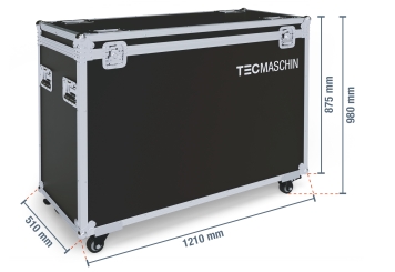 Digitales Informationsterminal mit Touchscreen DITT-LED32 inkl. Transportbox TB-DITT32, Android 13, TecMaschin 