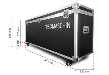 Mobiler digitaler Kundenstopper DKST-LED43 mit Touchscreen inkl. Transportbox, Weiß, 43 in Display, Android 11, TecMaschin 