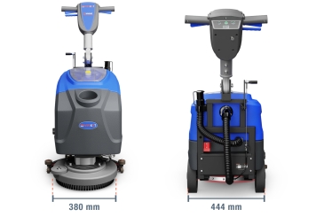 Scrubber dryer WM20E with battery, 20 l fresh water tank, brush diameter 380 mm, wipeket 