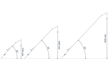 Dachdeckeraufzug / Dachlastaufzug DDA200/12, Max. Belastung 200 kg, Schienenlänge 12 m, SolidHub 