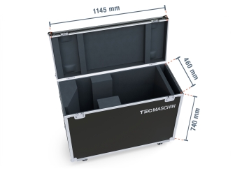 Digitales Informationsterminal mit Touchscreen DITT-LED32 inkl. Transportbox TB-DITT32, Android 13, TecMaschin 