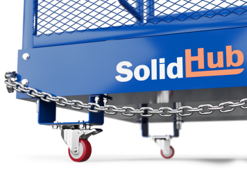 Arbeitsbühne / Arbeitskorb AK360/2 für Gabelstapler, 1.060 mm x 1.140 mm, SolidHub 