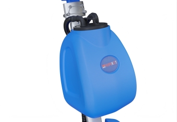 Scrubber dryer SWM20E with battery, 1.800 m²/h, brush diameter 350 mm, wipeket 