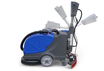 Scrubber dryer SWM30, 1.200 m²/h, brush diameter 430 mm, wipeket 