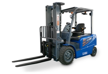 LI-ION Elektro-Gabelstapler GSE35/5 inkl. 380 V /  Schnellladegerät, Tragkraft 3.500 kg, SolidHub 