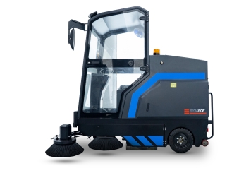 Battery-powered road sweeper SKM80E, 15.200 m²/h, 1.950 mm x 2.190 mm x 2.085 mm, wipeket 