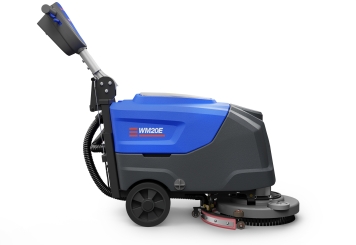 Scrubber dryer WM20E with battery, 20 l fresh water tank, brush diameter 380 mm, wipeket 