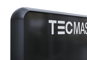 Mobiler digitaler Kundenstopper DKS-LED65, 65 in Display, Android 13, Schwarz, 870 mm x 450 mm x 1.555 mm, TecMaschin 