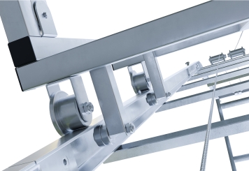 Dachdeckeraufzug / Dachlastaufzug DDA200/12, Max. Belastung 200 kg, Schienenlänge 12 m, SolidHub 