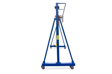 Mobiler Portalkran PK1000/2 inkl. Elektrokettenzug, B-Ware, max. Tragfähigkeit 1.000 kg, 2.190 mm Hubhöhe, SolidHub 