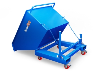 Muldenkipper MK600 mit Rollen, 1.000 mm x 1.450 mm x 970 mm, 600 l Volumen, SolidHub 