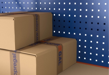 110 cm perforated panel for storage rack LR2000 / 500 mm high 