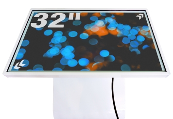 Digitales Informationsterminal mit Touchscreen DITT-LED32 inkl. Transportbox TB-DITT32, Android 13, TecMaschin 