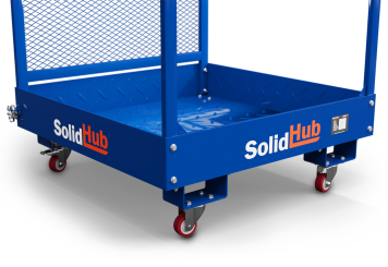 Arbeitsbühne / Arbeitskorb AK360/2 für Gabelstapler, 1.060 mm x 1.140 mm, SolidHub 