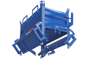 Klappbodenbehälter KBB300 für Gabelstapler, Füllvolumen 200 l, SolidHub 