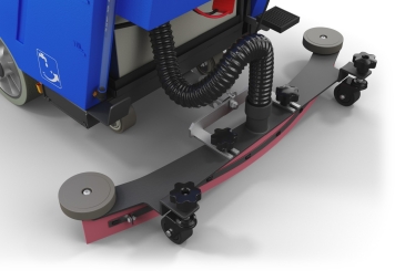 Scrubber dryer SWM50E with battery, 2.200 m²/h, brush diameter 490 mm, wipeket 