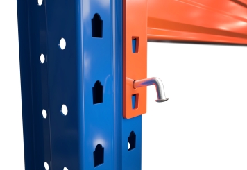 5,7 m pallet rack PR9000 / 110 cm deep / 2,5 m high / 2 levels for 18 euro pallets 