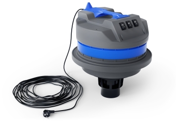 Wet and dry vacuum cleaner NTS80, 3.000 W tipping chassis, 80 l, wipeket 