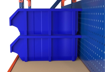 110 cm perforated panel for storage rack LR2000 / 500 mm high 